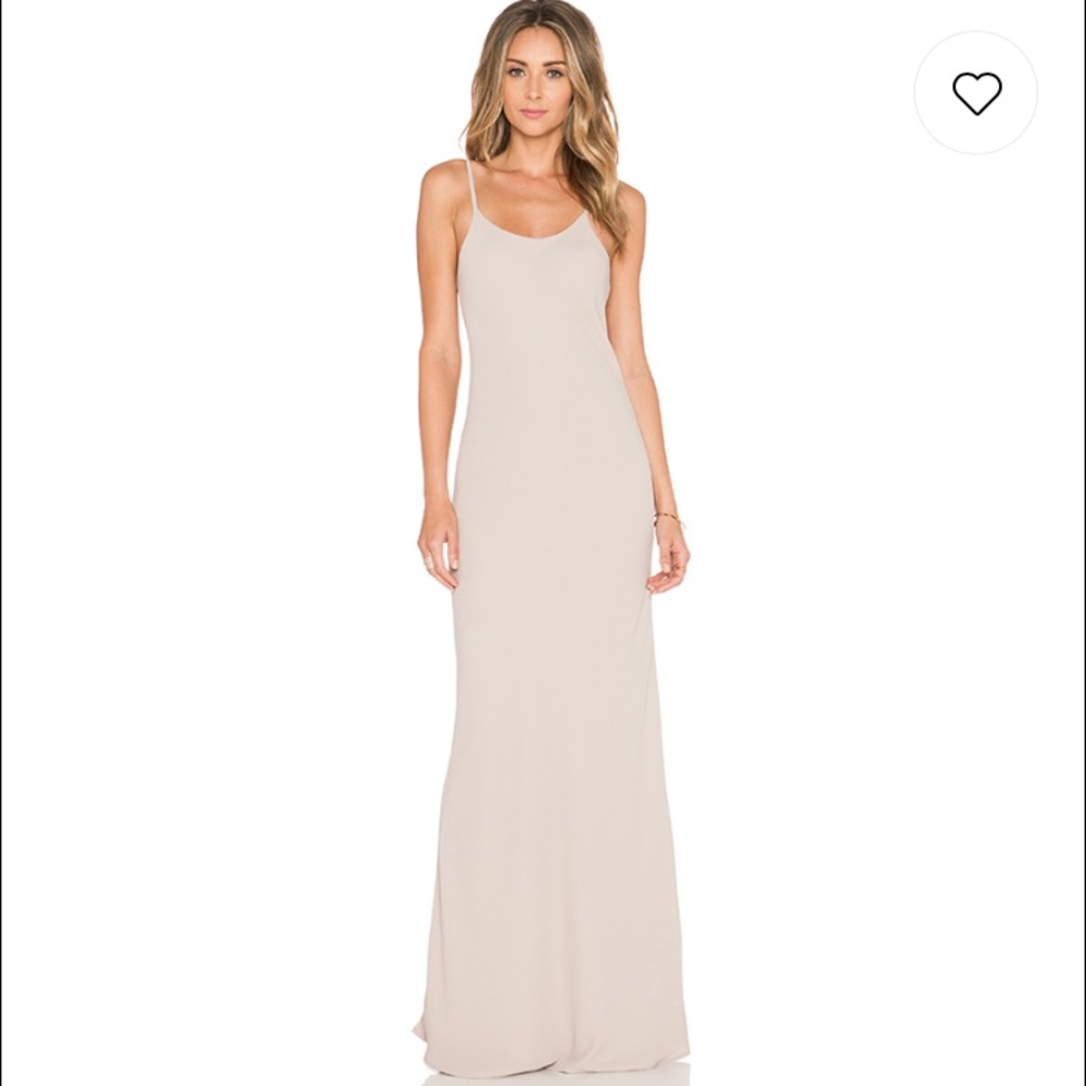 Helena Quinn slip dress in Champagne